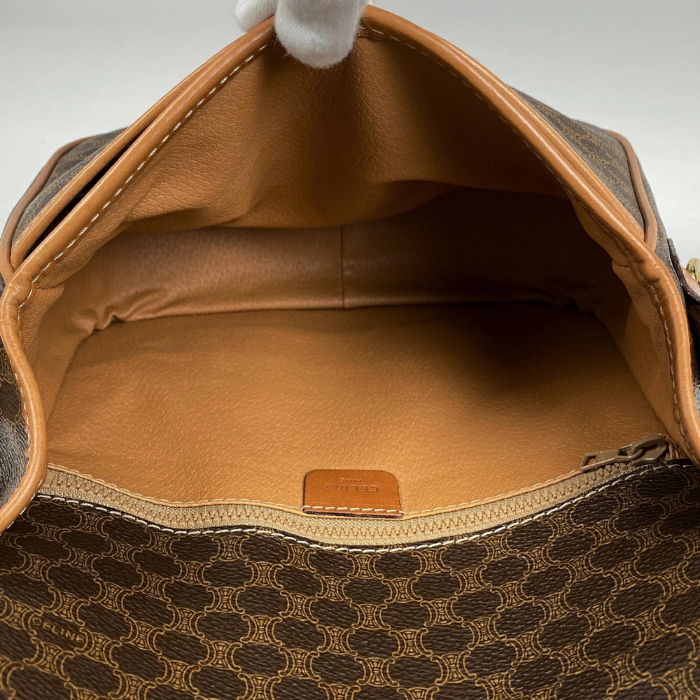 Celine Macadam shoulder bag canvas brown - Picture 6 of 6